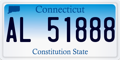 CT license plate AL51888