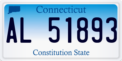 CT license plate AL51893