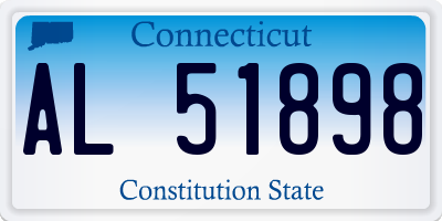 CT license plate AL51898