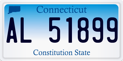 CT license plate AL51899