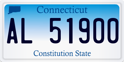CT license plate AL51900