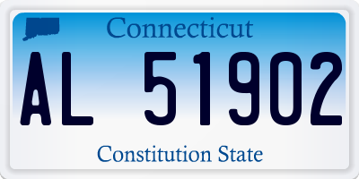 CT license plate AL51902