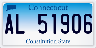 CT license plate AL51906
