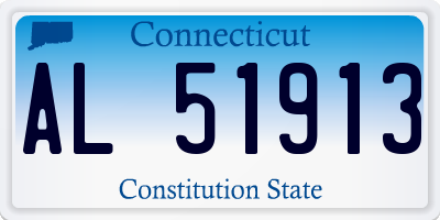 CT license plate AL51913