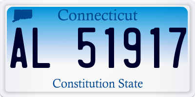 CT license plate AL51917