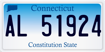 CT license plate AL51924