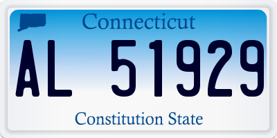 CT license plate AL51929