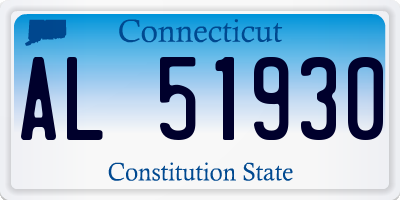 CT license plate AL51930