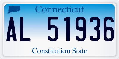 CT license plate AL51936
