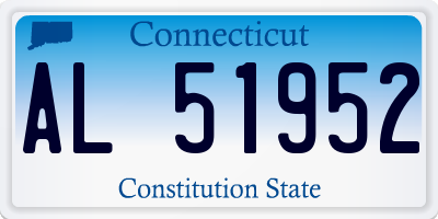 CT license plate AL51952