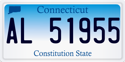 CT license plate AL51955