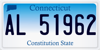 CT license plate AL51962