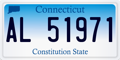 CT license plate AL51971