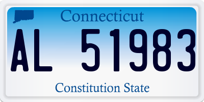 CT license plate AL51983