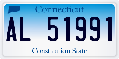 CT license plate AL51991