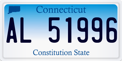 CT license plate AL51996