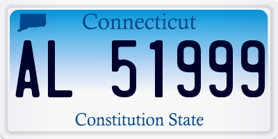 CT license plate AL51999