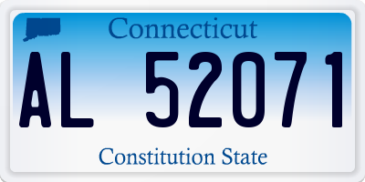 CT license plate AL52071