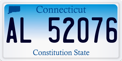 CT license plate AL52076