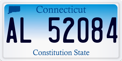 CT license plate AL52084