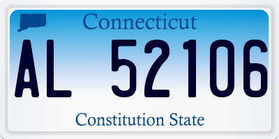 CT license plate AL52106