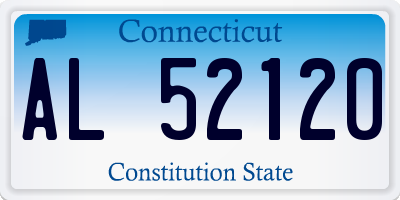 CT license plate AL52120