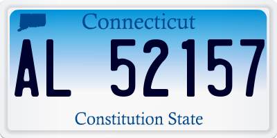 CT license plate AL52157