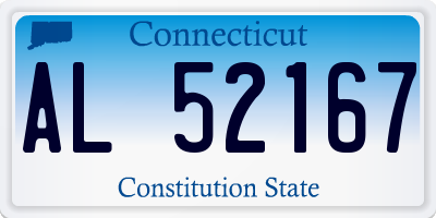 CT license plate AL52167