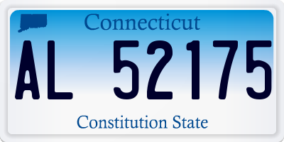CT license plate AL52175
