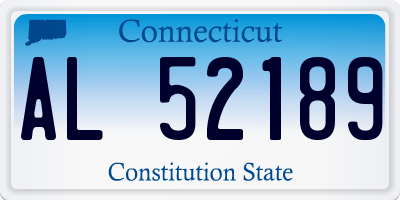 CT license plate AL52189