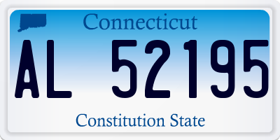 CT license plate AL52195