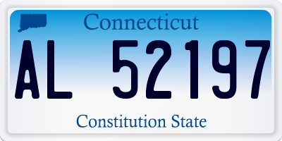 CT license plate AL52197