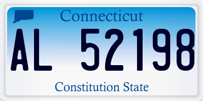CT license plate AL52198