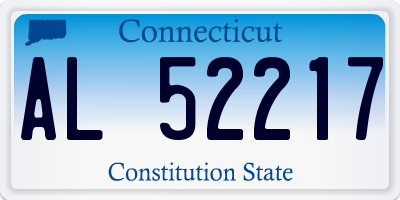 CT license plate AL52217