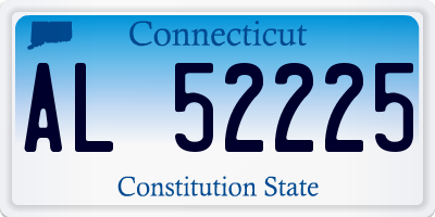 CT license plate AL52225