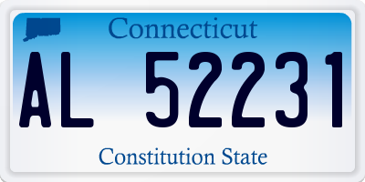CT license plate AL52231