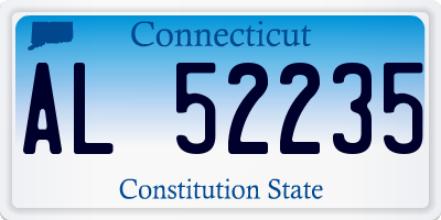 CT license plate AL52235