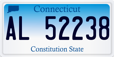 CT license plate AL52238