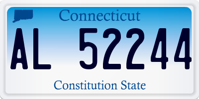 CT license plate AL52244