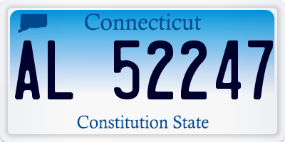 CT license plate AL52247