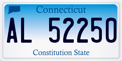CT license plate AL52250