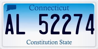 CT license plate AL52274