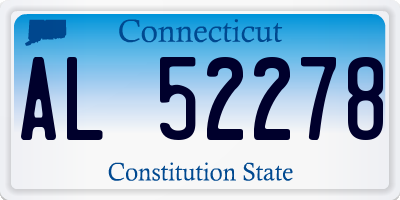 CT license plate AL52278