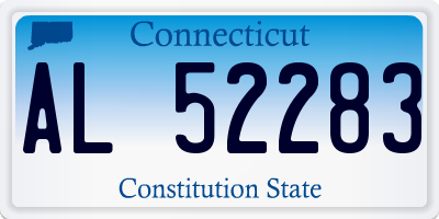 CT license plate AL52283