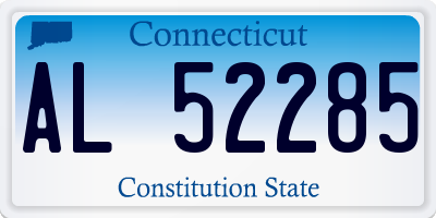 CT license plate AL52285