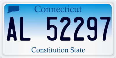 CT license plate AL52297