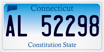 CT license plate AL52298
