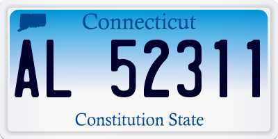 CT license plate AL52311