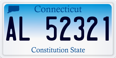 CT license plate AL52321