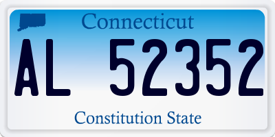 CT license plate AL52352